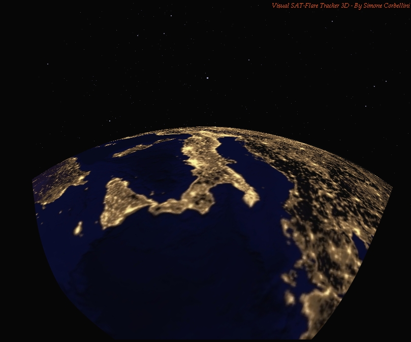 The World from the ISS Simulated